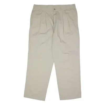 DICKIES Workwear Mens Twill Trousers Cream Regular Straight W40 L30