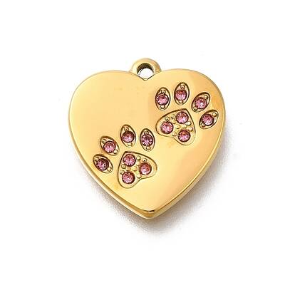 304 Stainless Steel Rhinestone Pendants