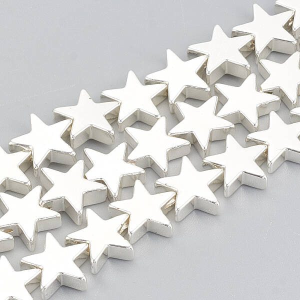 Electroplate Non-magnetic Synthetic Hematite Beads Strands