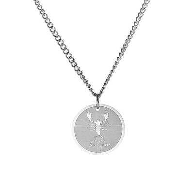 Non-Tarnish Stainless Steel 12 Constellation Pendant Necklaces for Sweater
