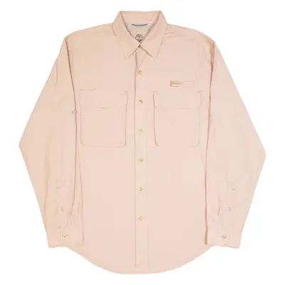 TIMBERLAND TURBO-DRY Mens Shirt Orange Check Long Sleeve M