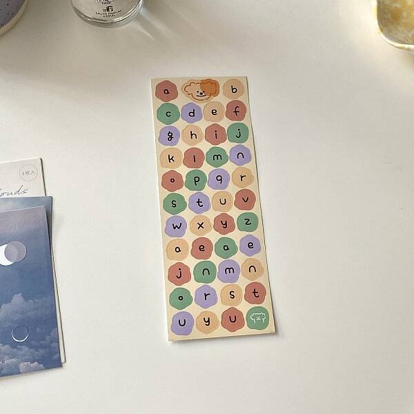 PVC Self-Adhesive Letter Stickers