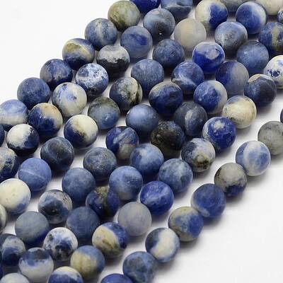 Natural Sodalite Beads Strands