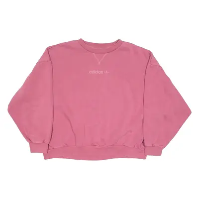 ADIDAS ORIGINALS Womens Sweatshirt Pink UK 10
