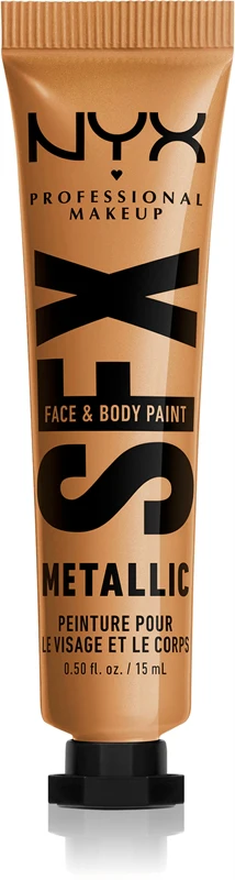 NYX Professional Make-up Halloween SFX Paints Cream Eyeshadow for Face and Body Color 05 Gold Dusk 15ml