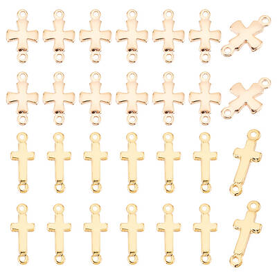32pcs 2 styles Brass Connector Charms