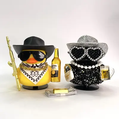 LaLa Buchona Duck-Diy By Yours.cowboy rubber duck Car Interior Accessories