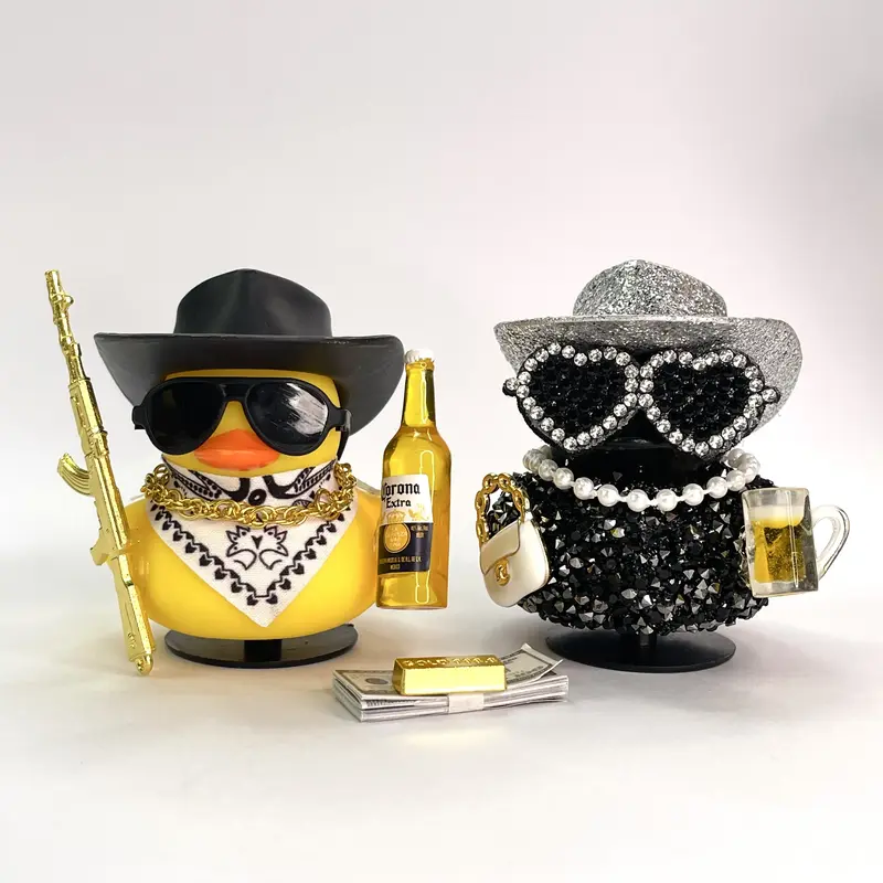 LaLa Buchona Duck-Diy By Yours.cowboy rubber duck Car Interior Accessories