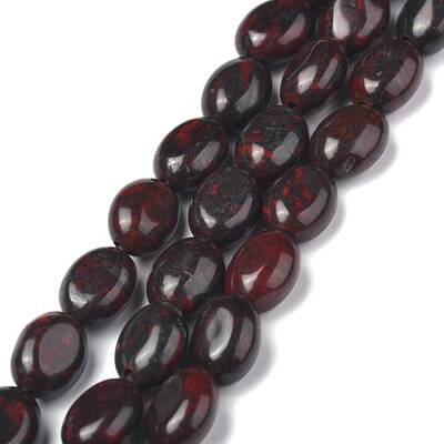 Natural Brecciated Jasper Bead Strands