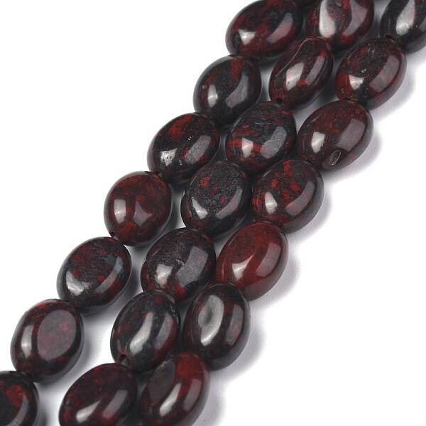 Natural Brecciated Jasper Bead Strands