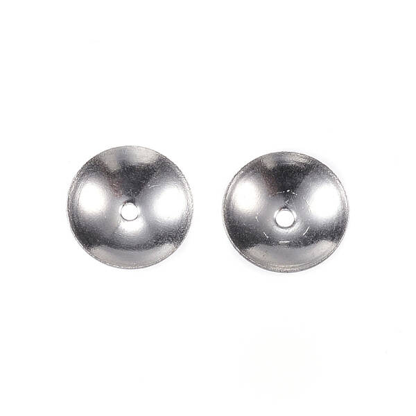Tarnish Resistant 201 Stainless Steel Bead Caps