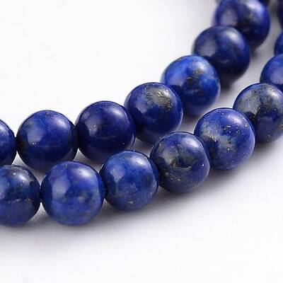 Natural Lapis Lazuli Round Bead Strands