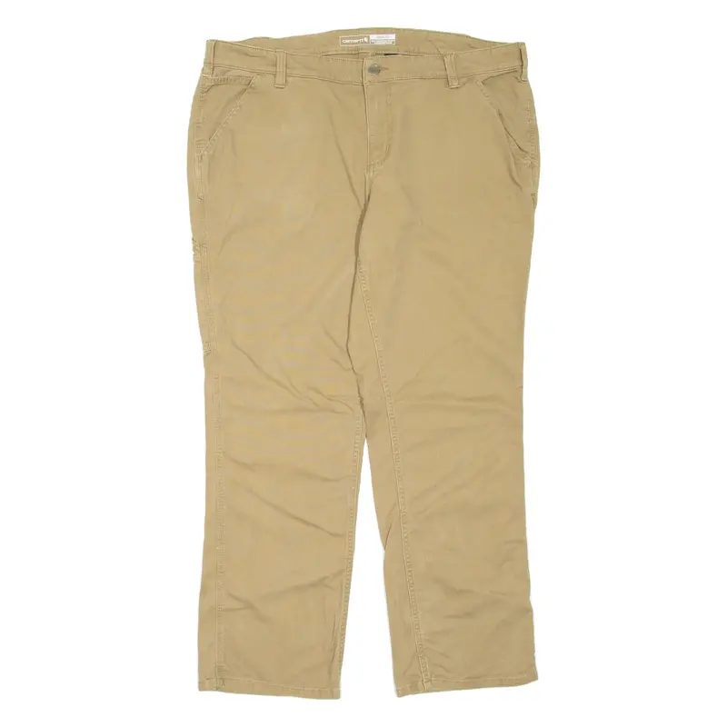 CARHARTT Womens Trousers Brown Loose Tapered W40 L30