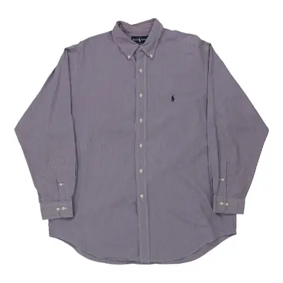 Ralph Lauren Checked Shirt - XL Purple Cotton