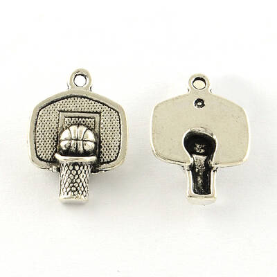 Basketball Tibetan Style Alloy Pendants