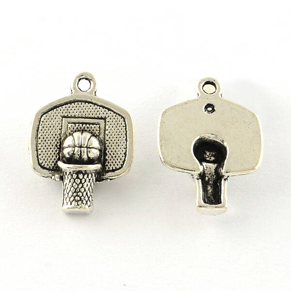 Basketball Tibetan Style Alloy Pendants