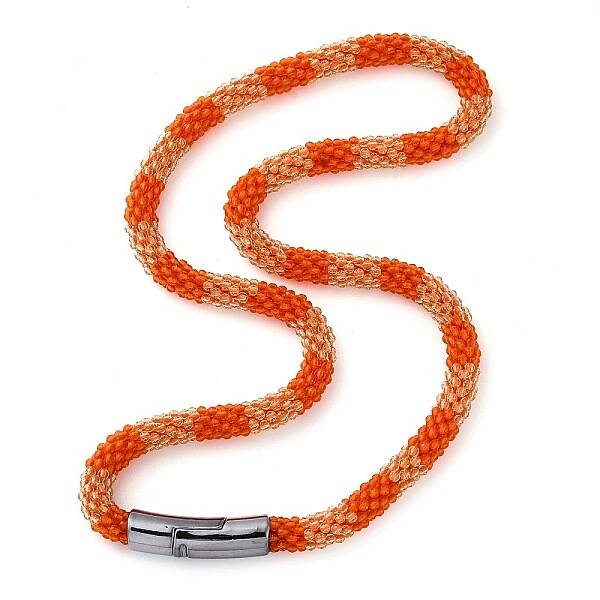 Glass Crochet Beaded Necklace