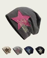 Star Patched Letter Embroidery Beanie Hat, Skull Cap,Cute Beanie Hat for Women & Men, Fashion Accessoriesfor Daily Wear, Tren...