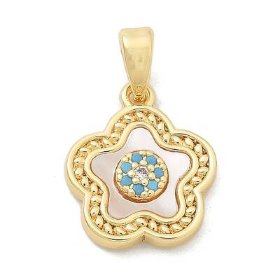 Brass Micro Pave Cubic Zirconia Pendents