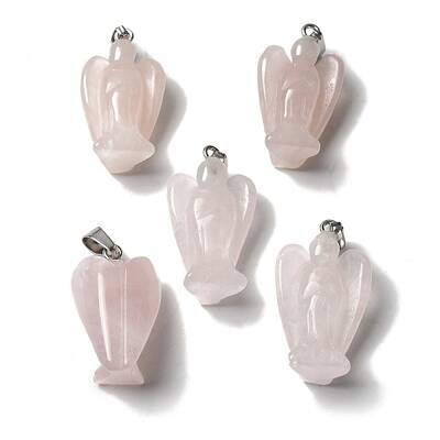 Natural Rose Quartz Pendants
