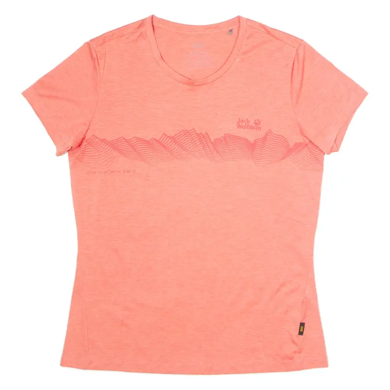 JACK WOLFSKIN Womens T-Shirt Red Crew Neck M