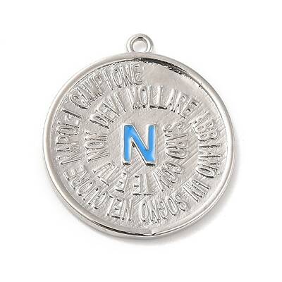 Rack Plating Brass Enamel Pendant
