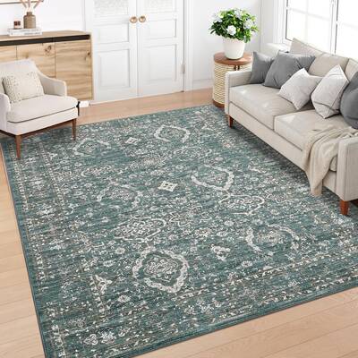Garvee Large Area Rug 10x13 Rug for Living Room Vintage Rug Washable Rugs Non Slip Soft Non Shedding Throw Rugs Stain Resista...
