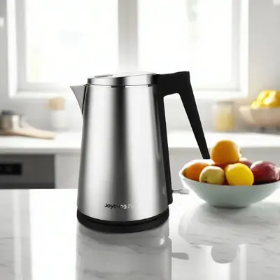JOYOUNG Electric Kettle 1.5L Stainless Steel Dual Wall Fast Boil K15-F1U with Keep Warm and Boil-Dry Protection Kitchen Appl...