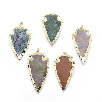 Natural Indian Agate Pendants