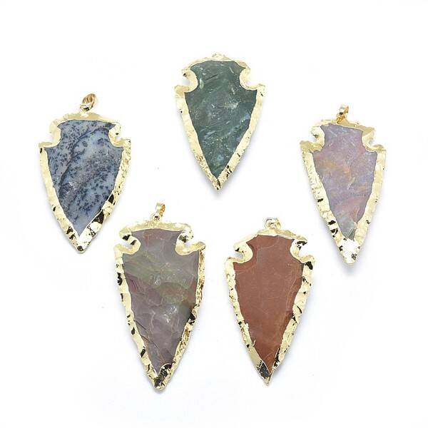 Natural Indian Agate Pendants