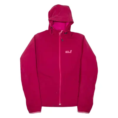 JACK WOLFSKIN Womens Jacket Pink Hooded UK 16