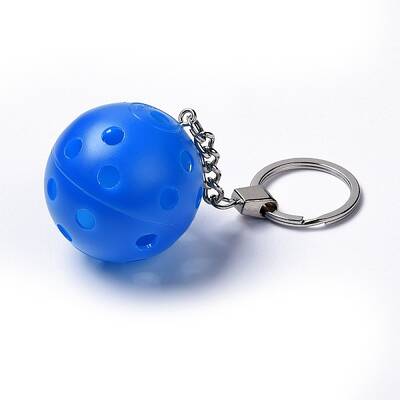 Plastic Pickleball Keychain