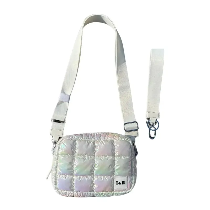 Iris Galaxy Accessory Crossbody Bag -  Adjustable Strap, Puff Bag, Long Strap Purse (#24234) By Iris & Rainbow