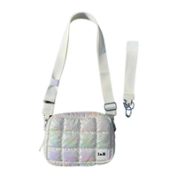 Iris Galaxy Accessory Crossbody Bag -  Adjustable Strap, Puff Bag, Long Strap Purse (#24234) By Iris & Rainbow