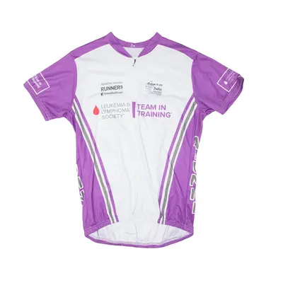 F2R Cycling Mens Jersey Purple 1/2 Zip L