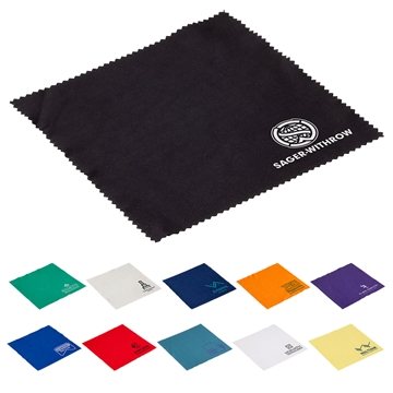 300 Custom Premium 6 x 6 Microfiber Cloth- 1-Color - 220GSM