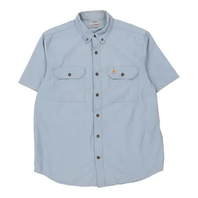 Carhartt Denim Shirt - Large Blue Cotton