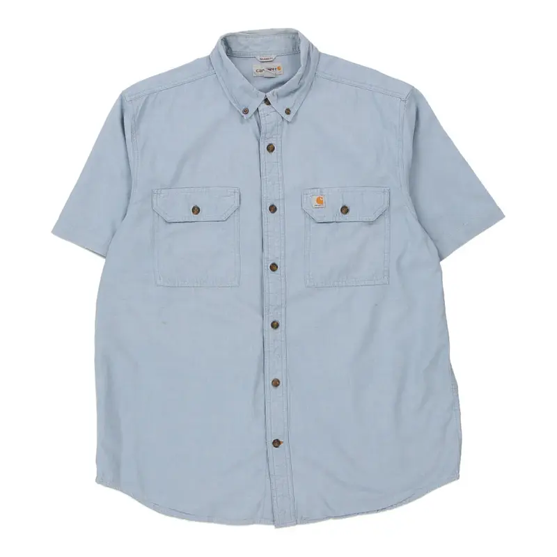 Carhartt Denim Shirt - Large Blue Cotton