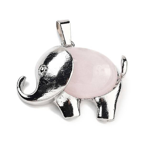 Natural Rose Quartz Pendants