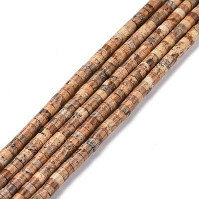Natural Picture Jasper Beads Strands