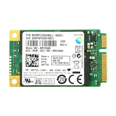MZMPC256HBGJ-000D1 Samsung PM830 Series 256GB Multi-Level Cell SATA 6Gb/s mSATA Solid State Drive