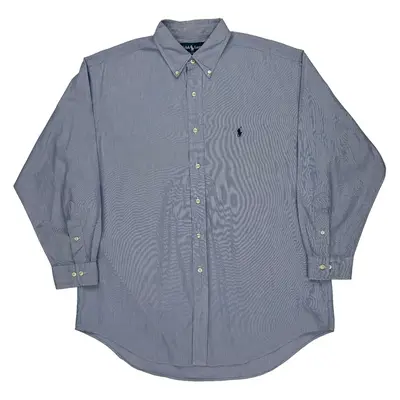 Yarmouth Ralph Lauren Shirt - Large Navy Cotton