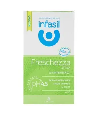 Infasil Active Freshness Intimate Cleanser With Antibacterial 200 Ml