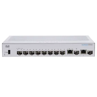 Cisco CBS350-8S-E-2G-NA= | Business 350 10 x SFP Ports PoE+ 1000Base-X 2 x RJ-45 Ports Layer 2 Managed Rack-mountable Gigabit...