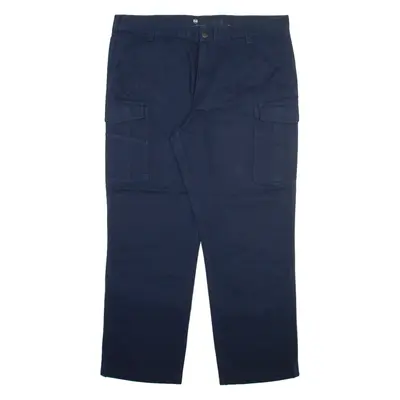 CARHARTT Cargo Mens Trousers Blue Relaxed Straight W42 L32