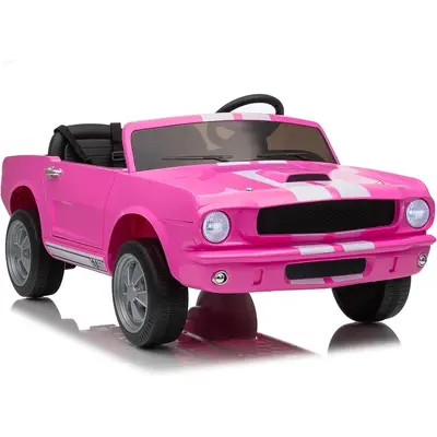 Garvee 24V 7AH 2-Seater Ride-On Car for Kids with Remote Control, Dual Safety Belts, 2-Speed, LED Lights, Music, Pink, Licens...