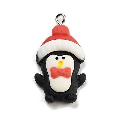 Christmas Theme Opaque Resin Pendants