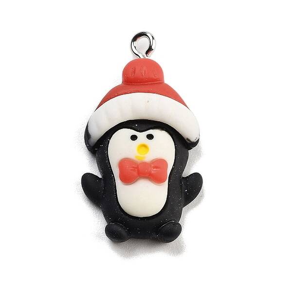 Christmas Theme Opaque Resin Pendants