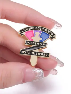 Mixed Color Swing Both Way Pin Badge, Summer Vacation Cartoon Badge Brooch, Fashion Alloy Accessories for Daily Vacation Holi...