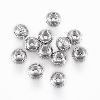 Tarnish Resistant 201 Stainless Steel Beads